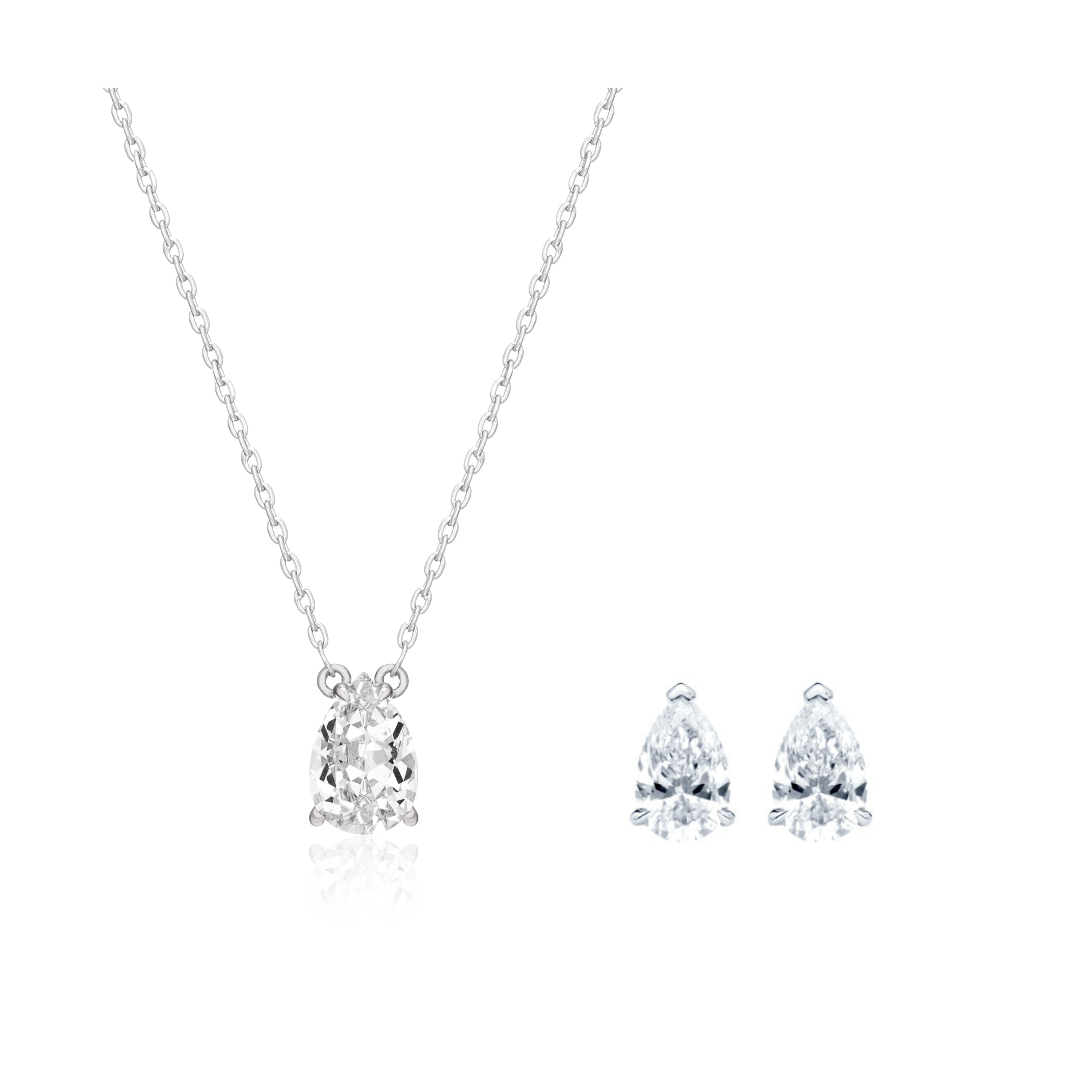 Teardrop Solitaire Set