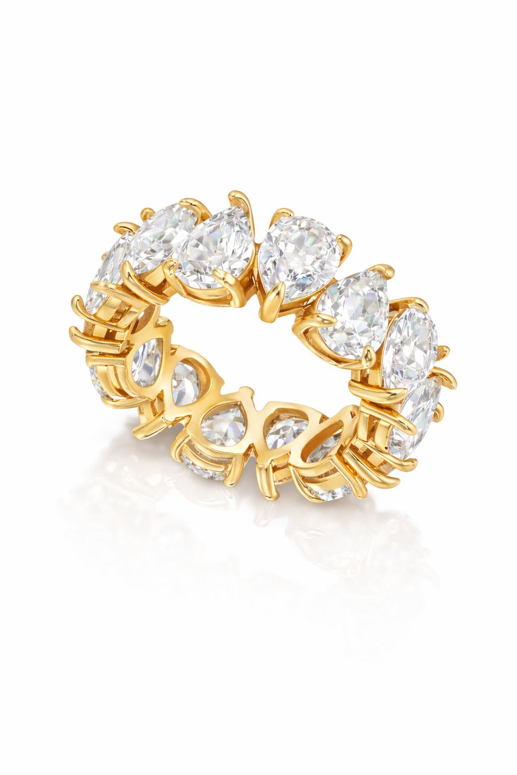 Eternity Clear Drops Ring