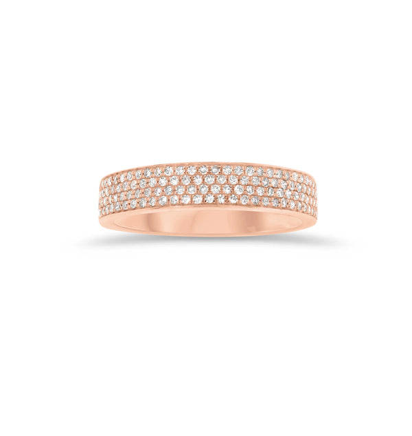 4 Row Pave Ring