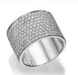 10 Row Pave Ring