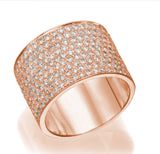 10 Row Pave Ring