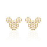 Mickey Mouse earrings 14k
